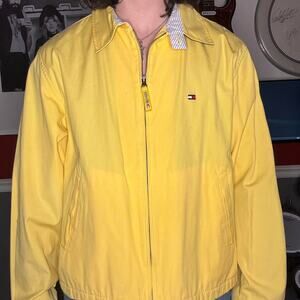 Yellow tommy hilfiger jacket